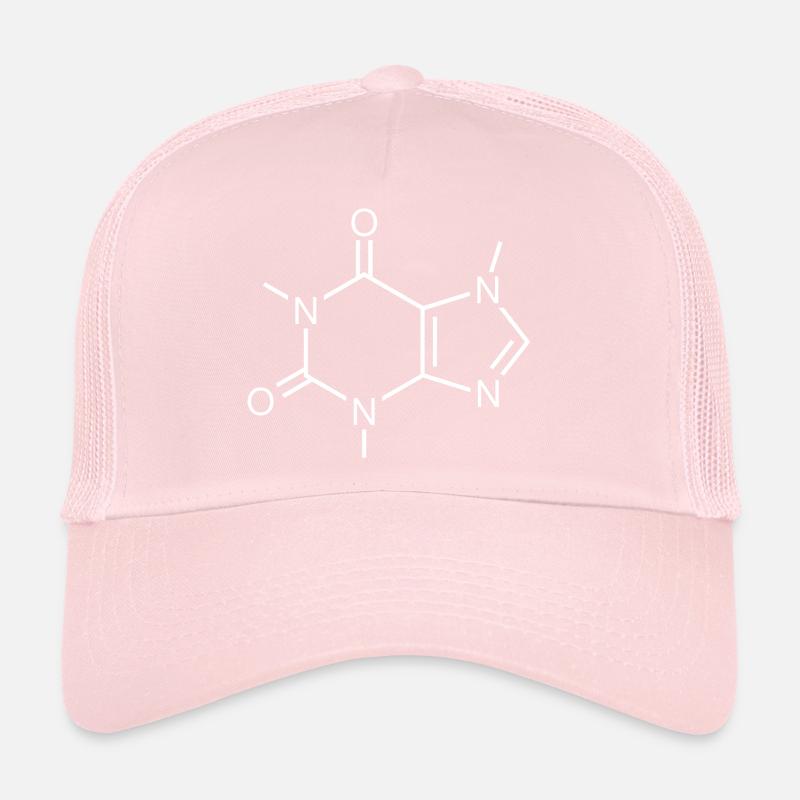 Molécule de caféine (formule chimique) Casquette trucker 