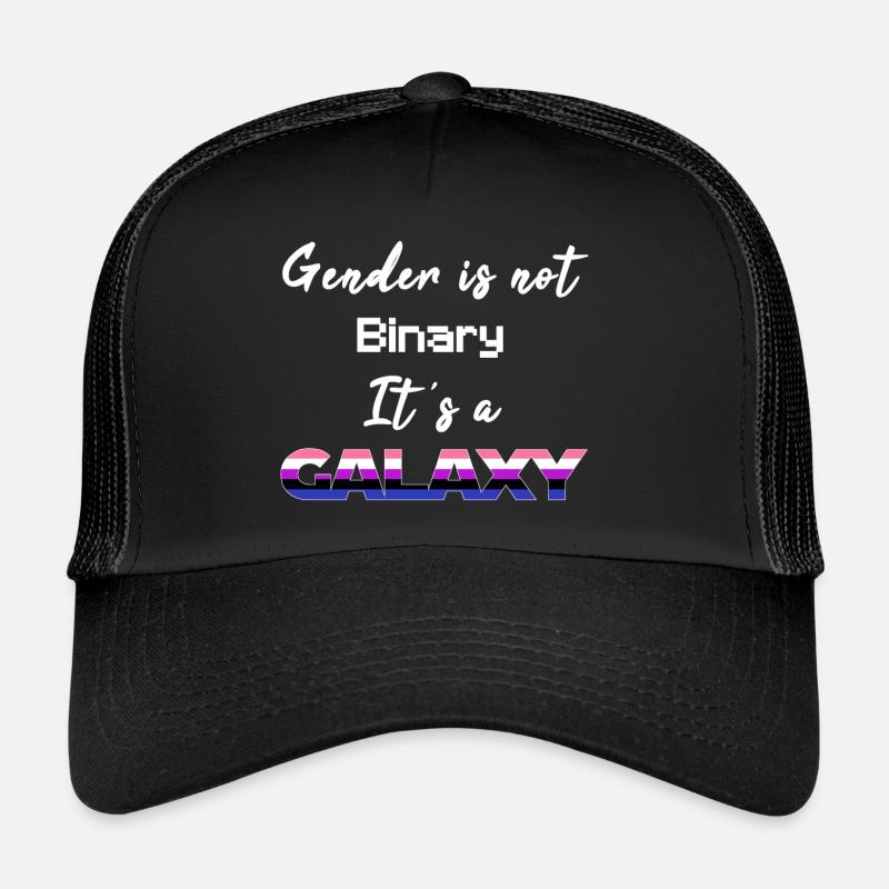 Gender is not binary. It’s a Galaxy! - Genderfluid Trucker Cap