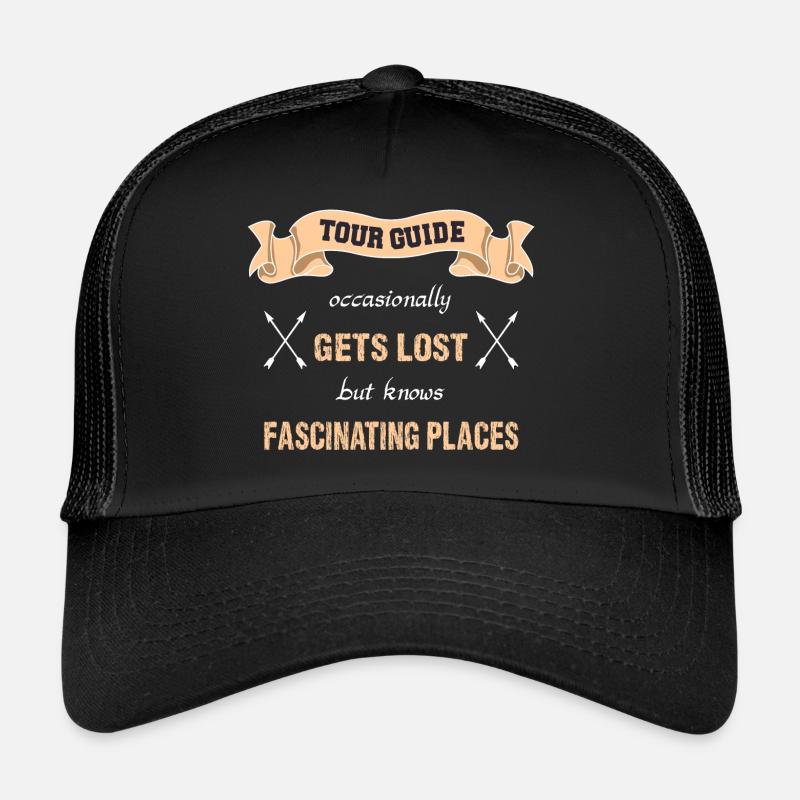 guide drôle de chemise - guide touristique - voyage Casquette trucker 