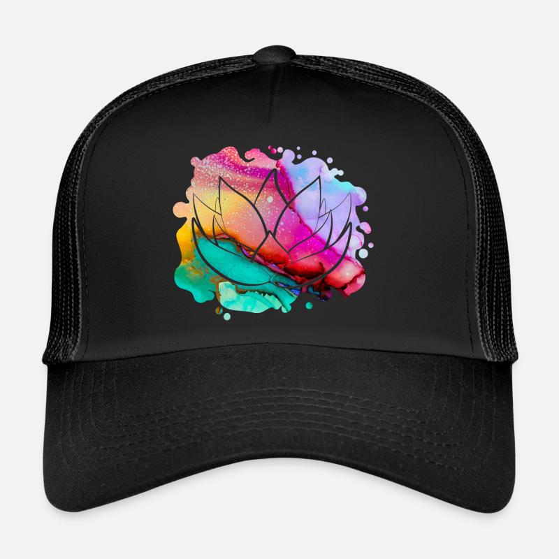 fleur de lotus Casquette trucker 