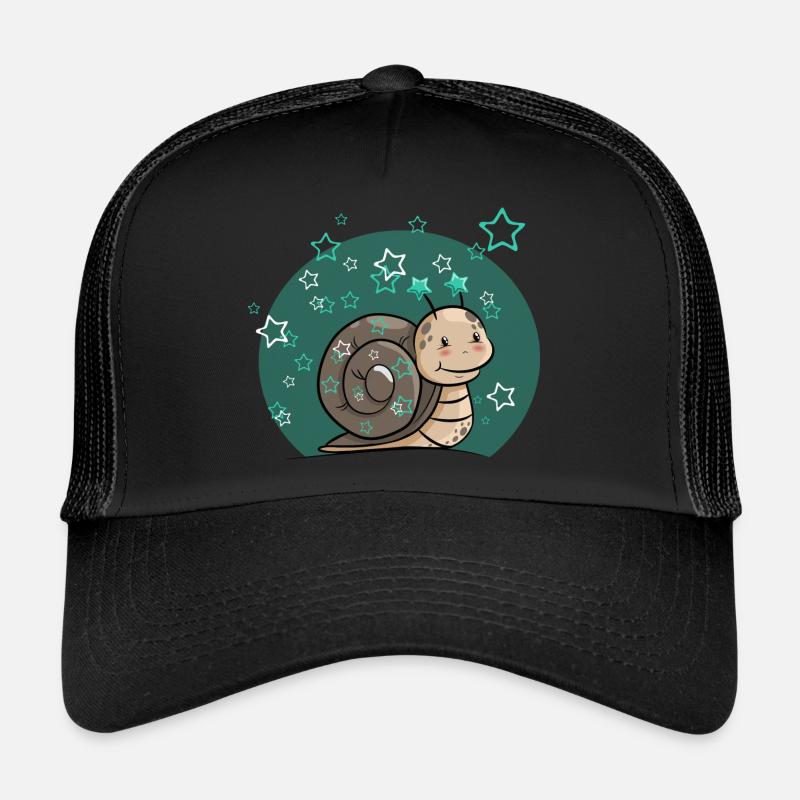 Snail with stars Trucker Cap