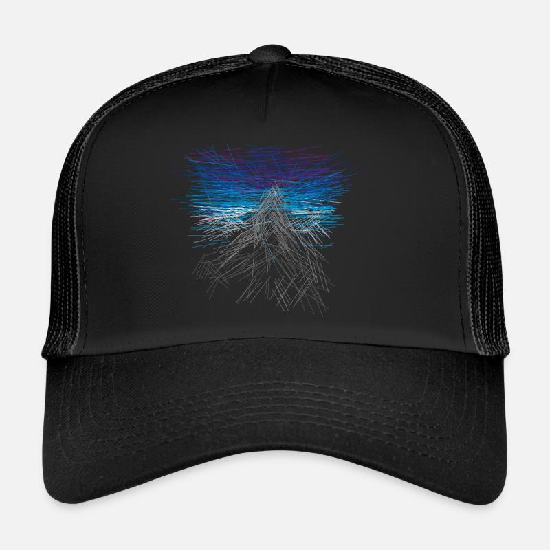 Montagne - abstrait Casquette trucker 