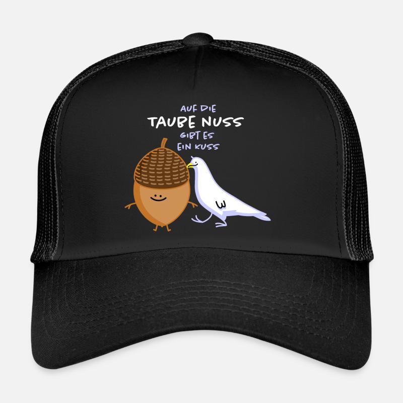 Nuss und Kuss - Trucker Cap - Schwarz/Schwarz