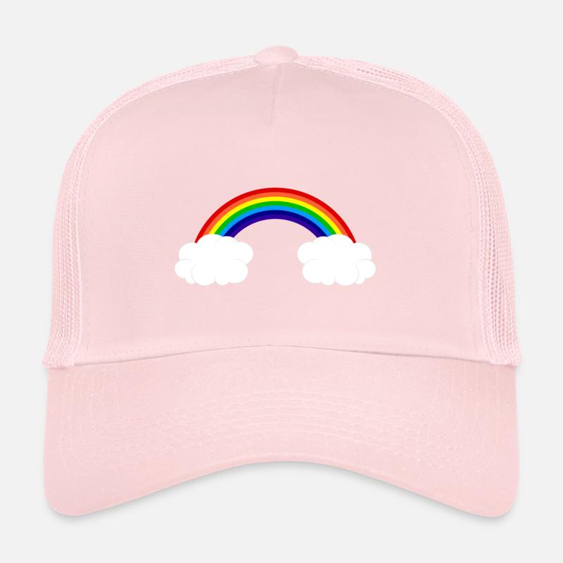 rainbow clouds Trucker Cap