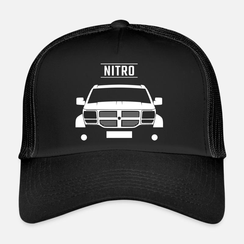 Conception Dodge Nitro - Casquette trucker  - noir/noir