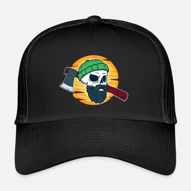 Coupeur de bois de déchiqueteuse de bûcheron bûcheron Casquette trucker 