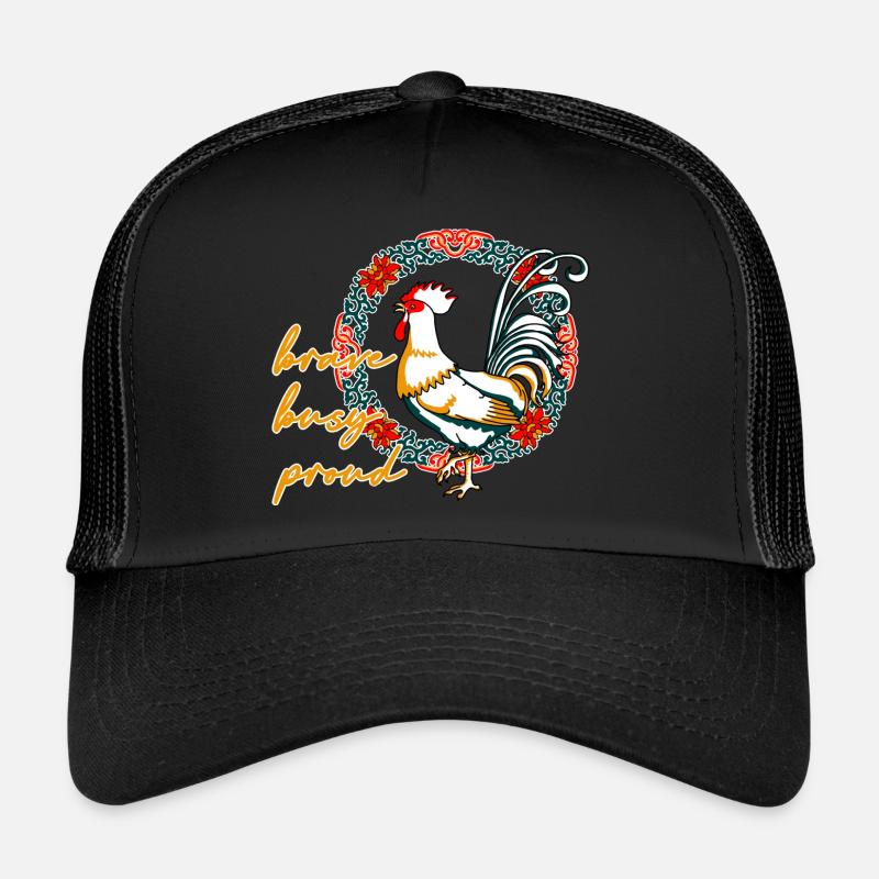 Hahn - Trucker Cap - Schwarz/Schwarz
