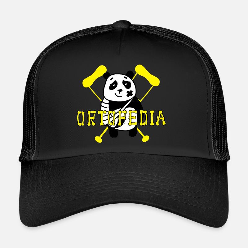 Orthopédie Panda - Casquette trucker  - noir/noir