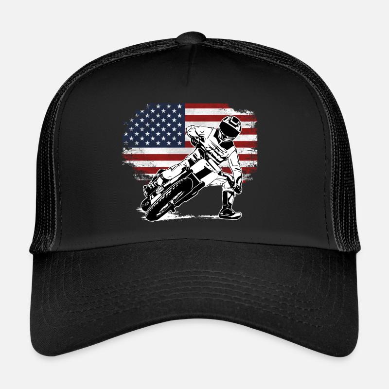 Flat Track Racer - Speedway - Trucker Cap - black/black