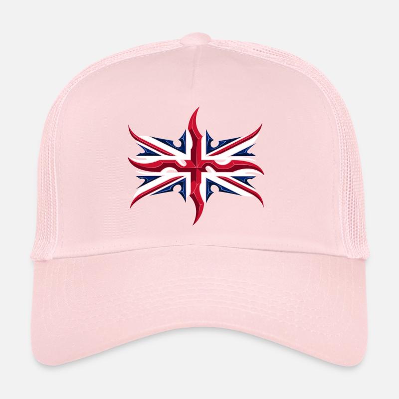 Union Jack British Flag Resistance Style Trucker Cap