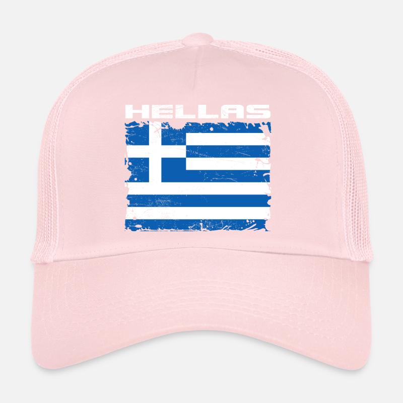 Grèce Drapeau Hellas Casquette trucker 