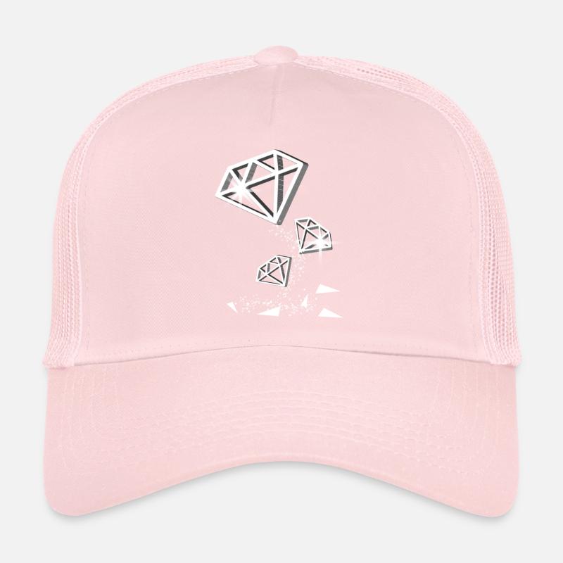 Diamants tombants Casquette trucker 