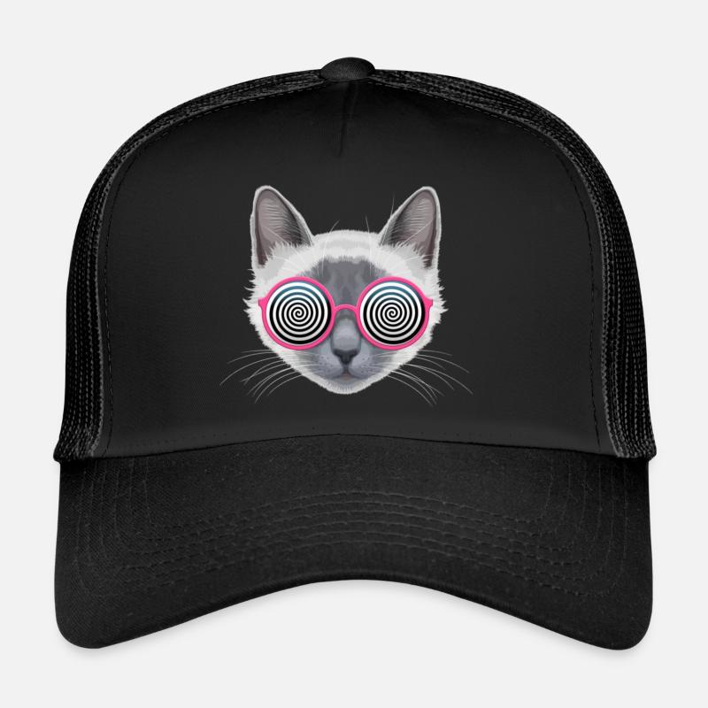 Chat hypnotique Casquette trucker 