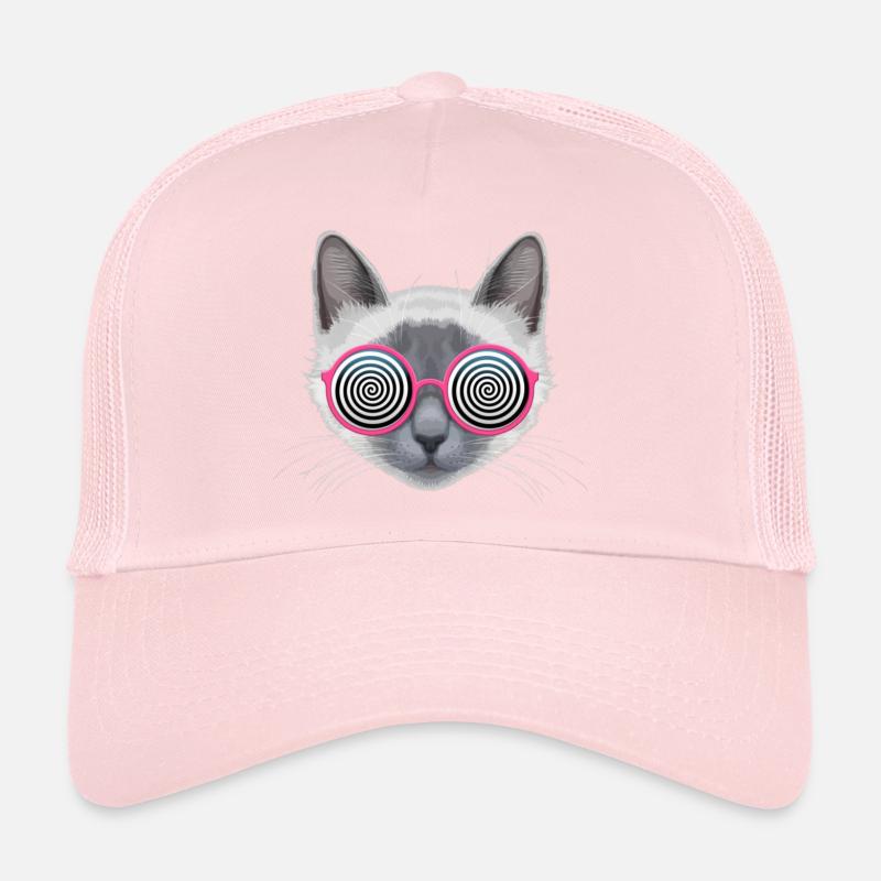 Hypnotic Cat Trucker Cap