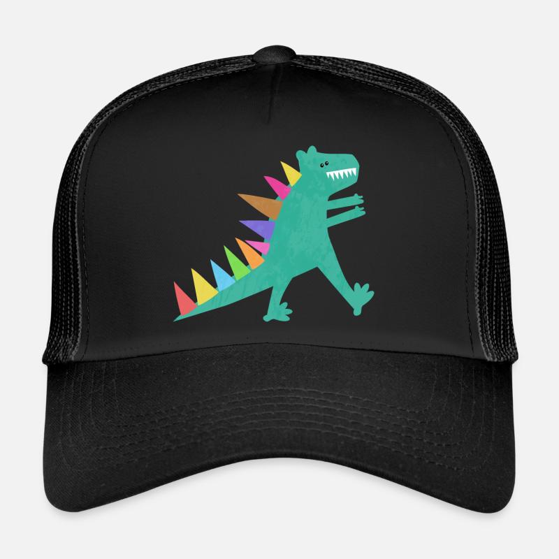 Mignon Vert T Rex Dinosaure Casquette trucker 