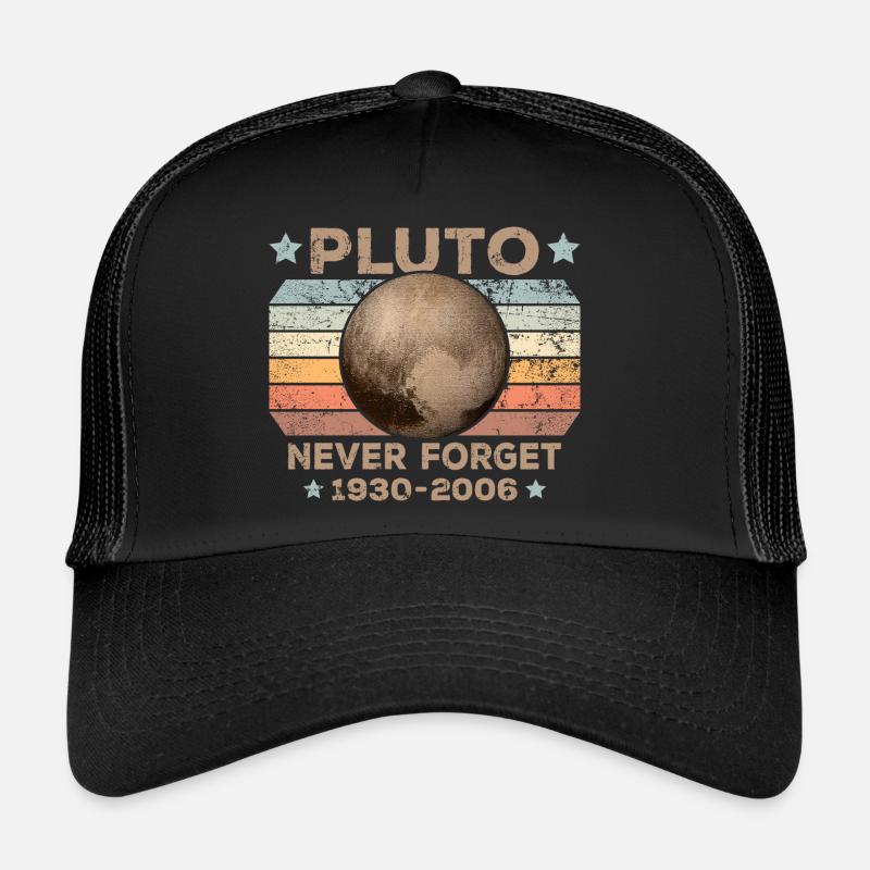 Pluton Never Forget Astronomie Casquette trucker 