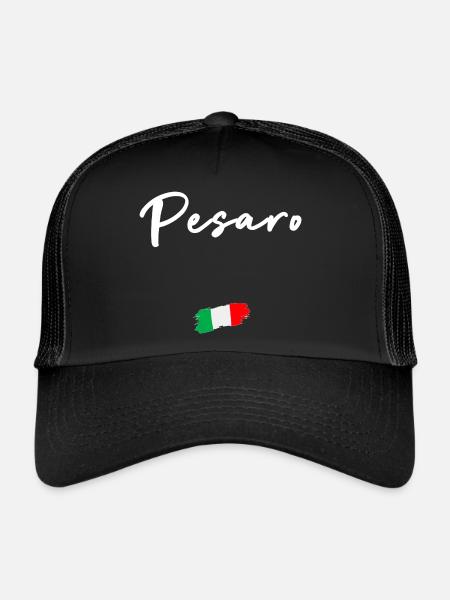 PESARO - Casquette trucker  - noir/noir - Devant
