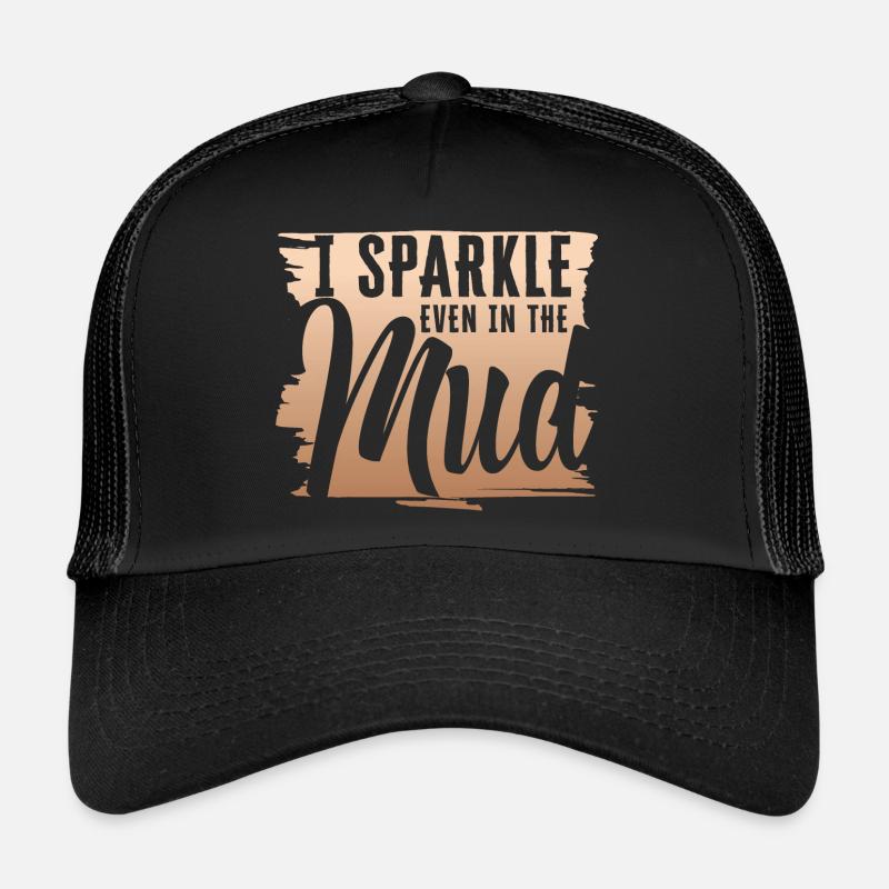 ATV Quad I Sparkle Even In The Mud All-Terrain - Trucker Cap - Schwarz/Schwarz
