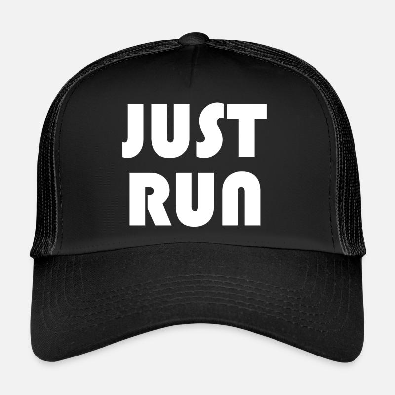 IL SUFFIT DE COURIR - Casquette trucker  - noir/noir