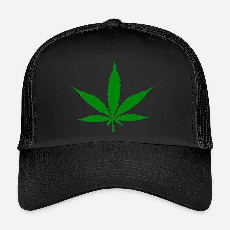 Hanfblatt Cannabis Symbol Trucker Cap