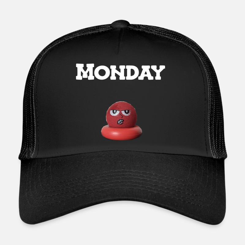 Monday - Trucker Cap - Schwarz/Schwarz