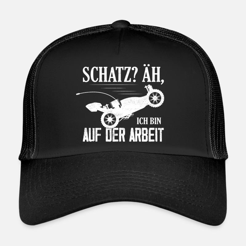 Schatz? Äh, Ich bin auf der Arbeit RC Car Modellb - Trucker Cap - Schwarz/Schwarz