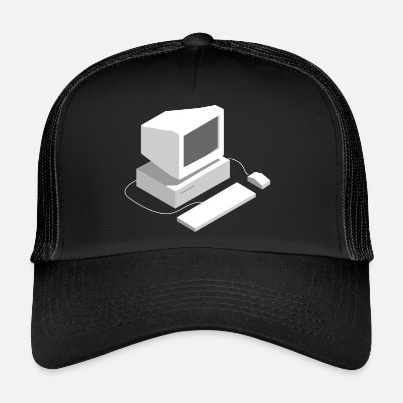 Retro Computer Gamer Lan Party Programmierer Spiel Trucker Cap