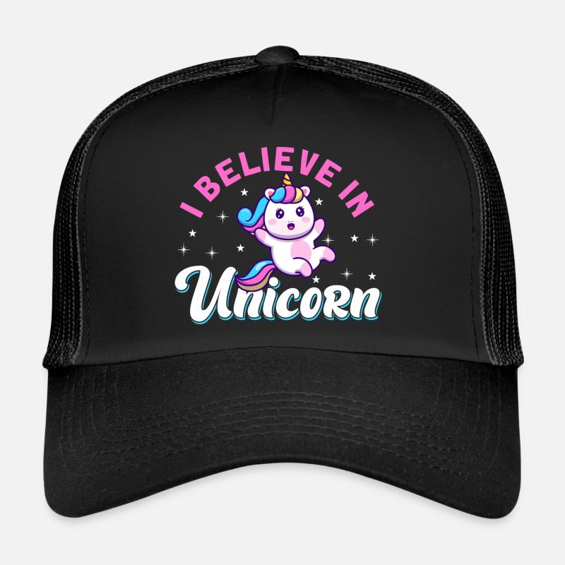 Unicorn - Trucker Cap - black/black