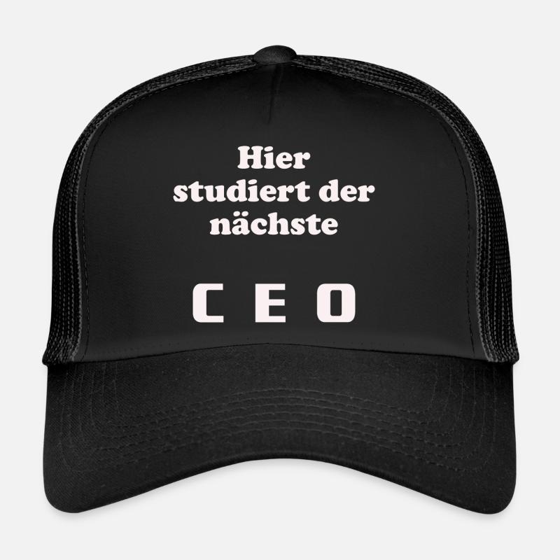 Next CEO - Chef - Trucker Cap - Schwarz/Schwarz