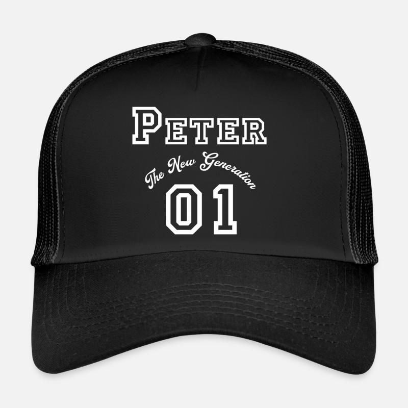 First name Peter white Trucker Cap