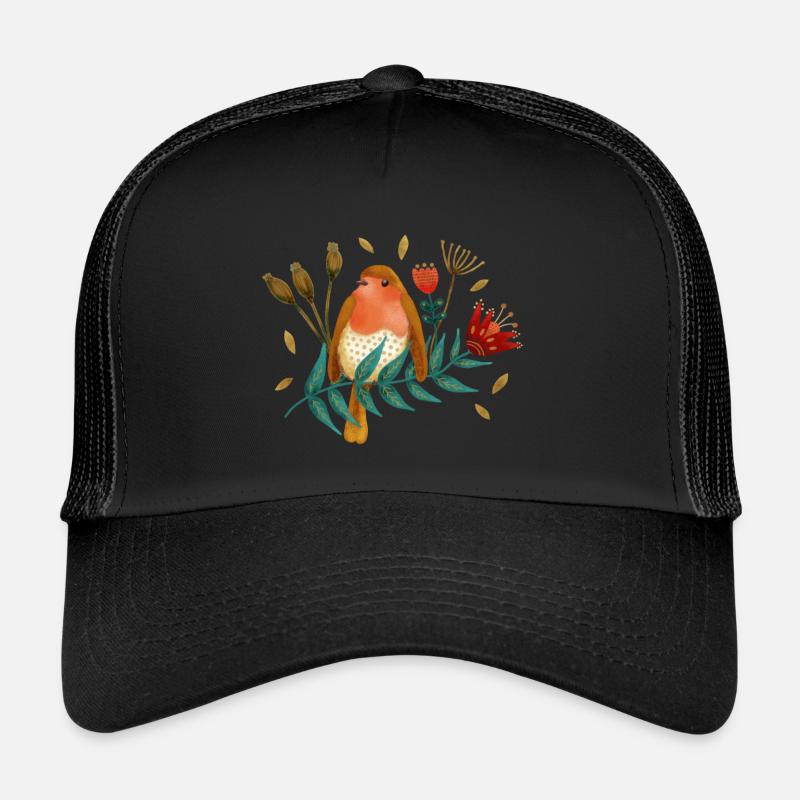 Vogel Roodborst Robin Oiseau Casquette trucker 