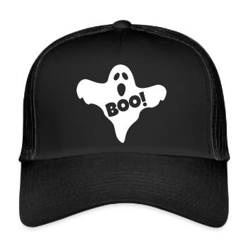 Ghost Boo - Trucker Cap - Schwarz/Schwarz - Vorne