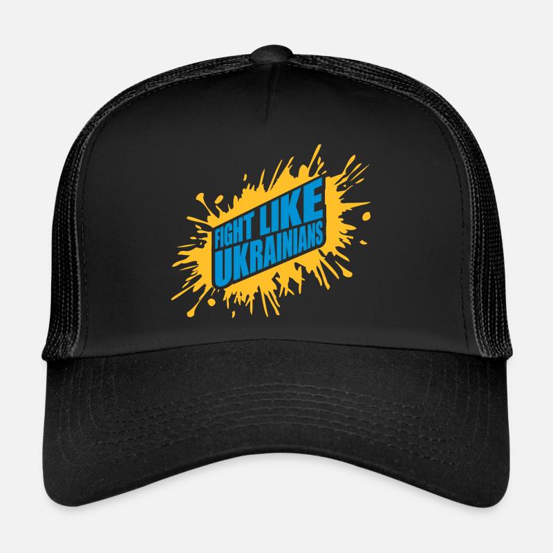 fight like ukrainians Zitat Trucker Cap
