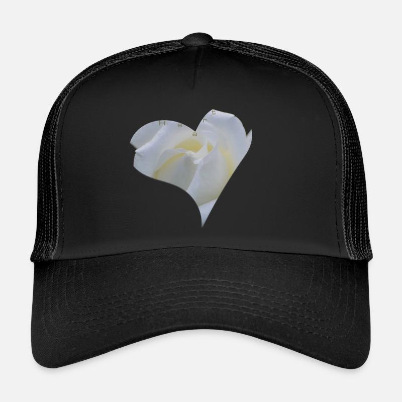 weiss rose herz Trucker Cap