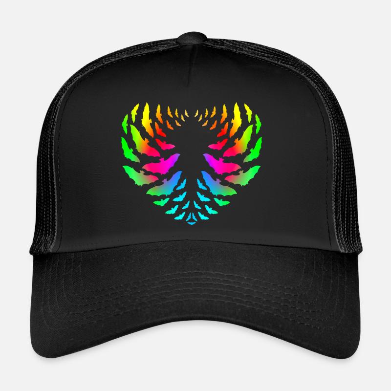 Schwarm herzförmiger Fledermäuse - Halloween Trucker Cap
