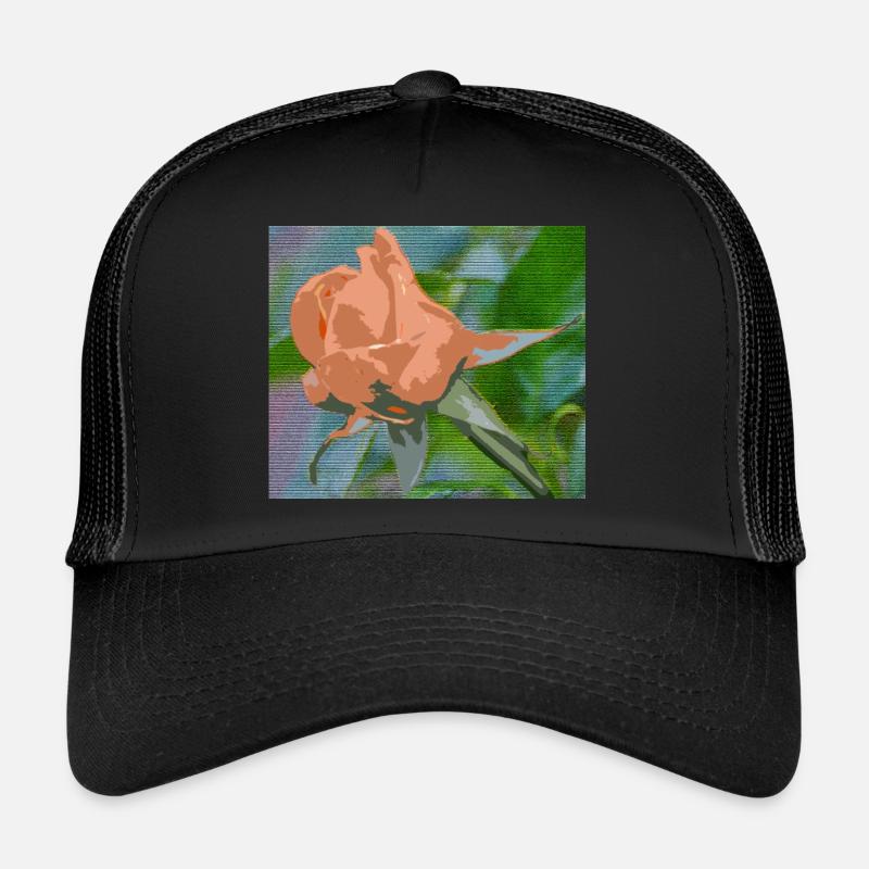Orange Liquid Trucker Cap
