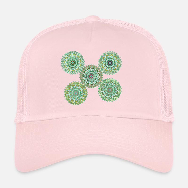 Mandala vert Casquette trucker 
