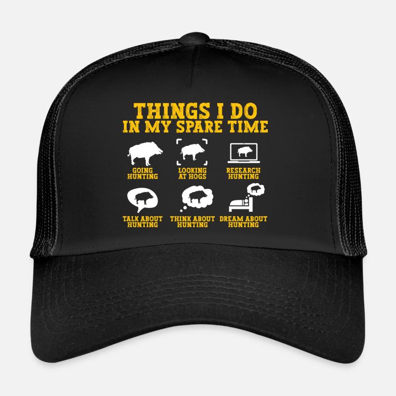 Wildschweinjagd Jäger Wildschwein Trucker Cap