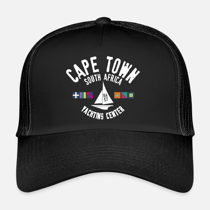 Cape Town yachting center - Trucker Cap - black/black