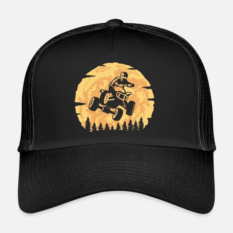Pilote de VTT Quad Driver Design Quad - Casquette trucker - noir/noir