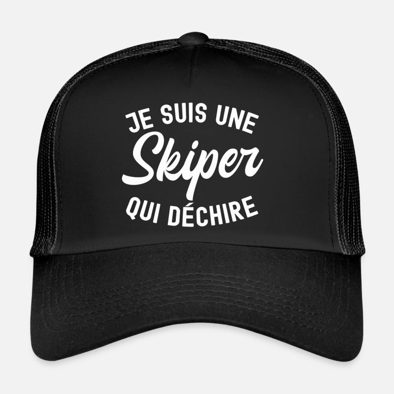 je suis une skiper qui déchire Casquette trucker 