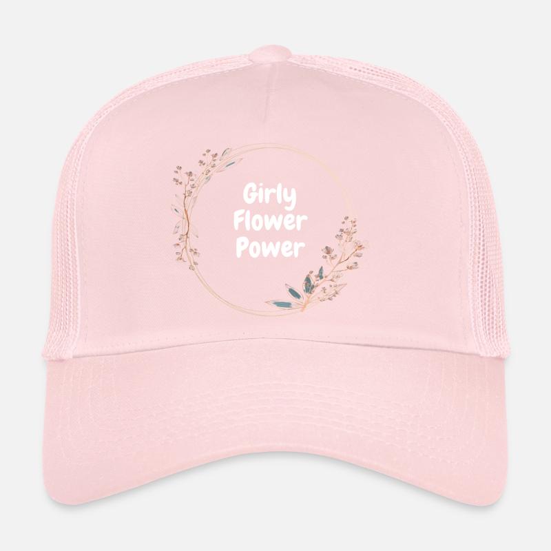 Girly Flower Power Casquette trucker 