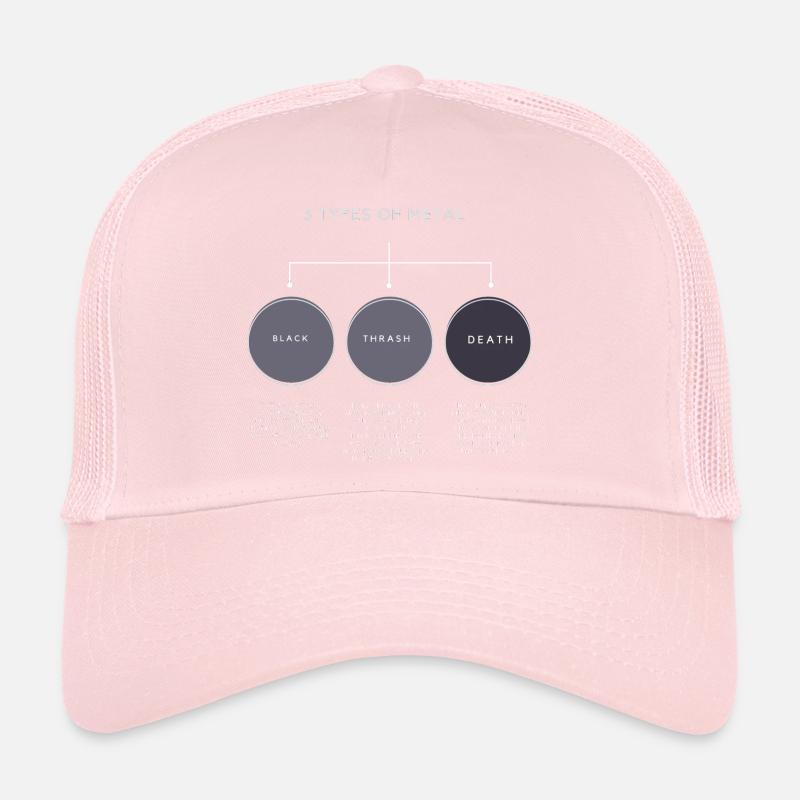 3 TYPES DE MÉTAL Casquette trucker 
