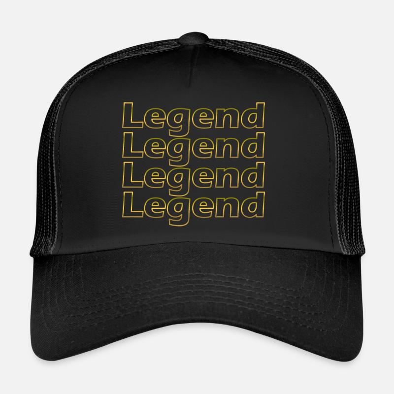 Legend Legend Legend Legend Gift - Casquette trucker  - noir/noir