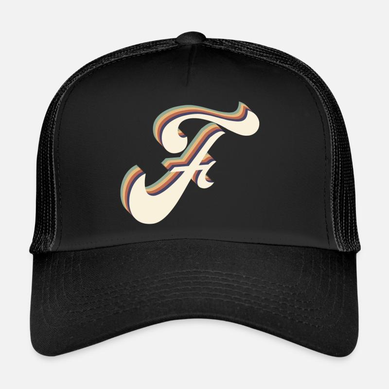 Buchstabe f Trucker Cap