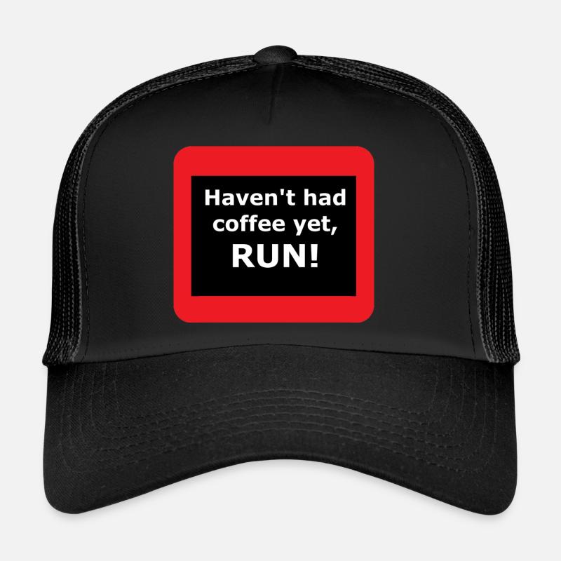 Coffee - Trucker Cap - Schwarz/Schwarz