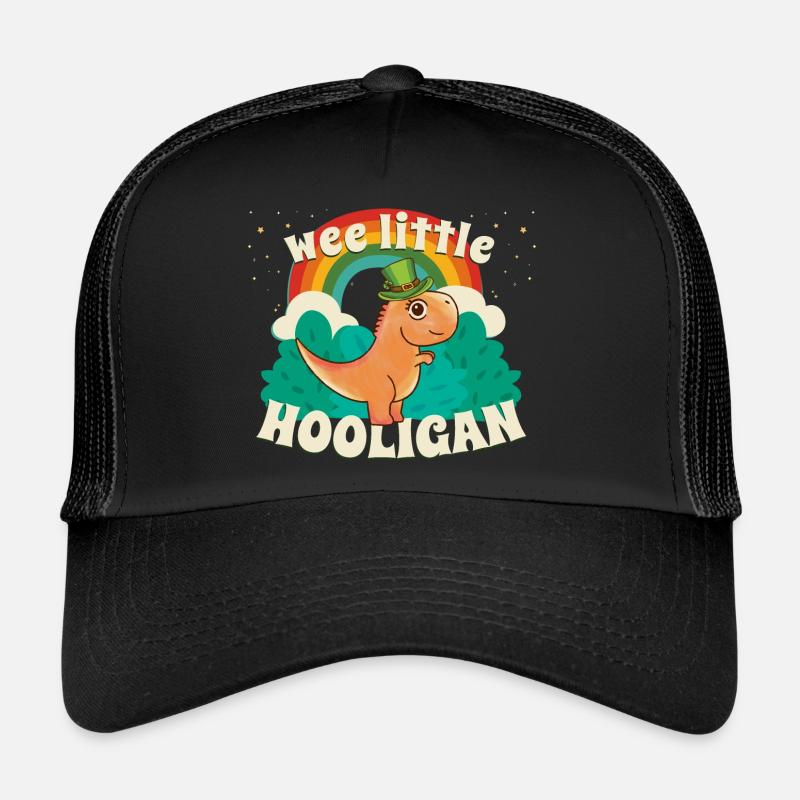 WEE LITTLE HOOLIGAN Dinosaur Kids St Patrick s Casquette trucker 