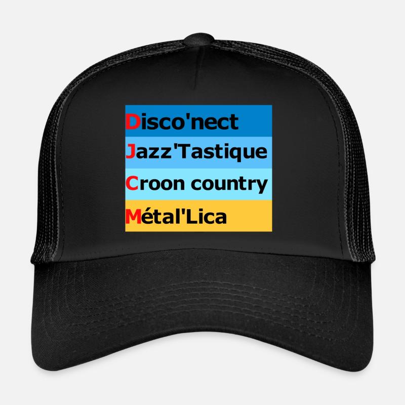 Jeux de mots musicale Casquette trucker 