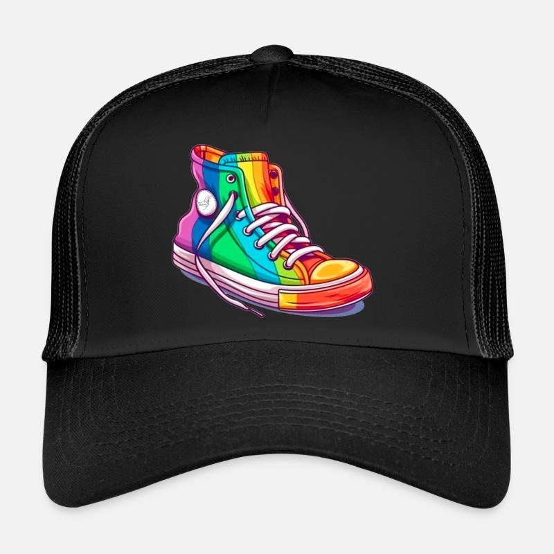 Chaussures arc-en-ciel Casquette trucker 