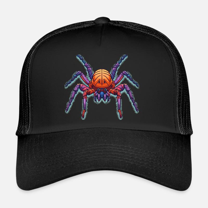 Araignée colorée en plusieurs couleurs Casquette trucker 